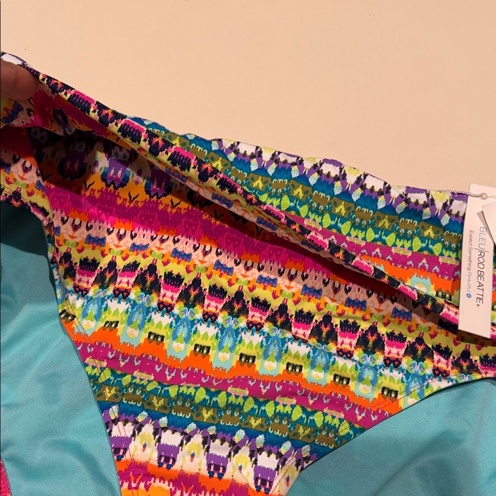 Multicolor Patterned Bikini Bottom - Picture 8 of 8